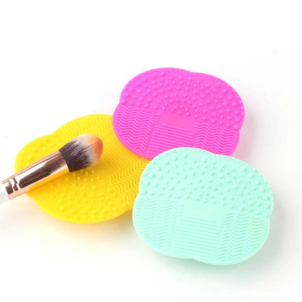 NEWCOME 1Pc Silicone Brush Pad Cosmetic Makeup Brushes Gel Clean Mat Washing Scrubber Board Pads Makeups Tool