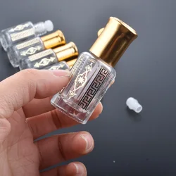 Botellas de Perfume vacías de vidrio grueso para viaje, botellas de Perfume, contenedores cosméticos, 12ml, lote de 24 unidades