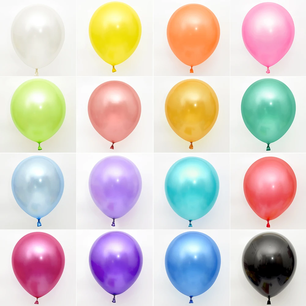 10/20/30Pcs Birthday Balloons 1.5g 10inch Pearl Latex Balloons Gold Red Pink Blue Wedding Party Ballon Kids Toy Air Ball Ballons