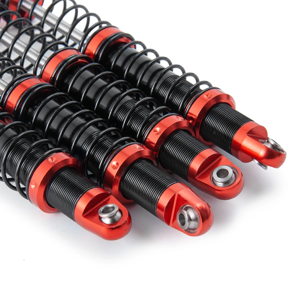 YEAHRUN 4Pcs Oil Adjustable Shock Absorber Damper 75/85/95/105/115/125mm for D90 Axial SCX10 TRX-4 1/10 RC Car Upgrade Parts
