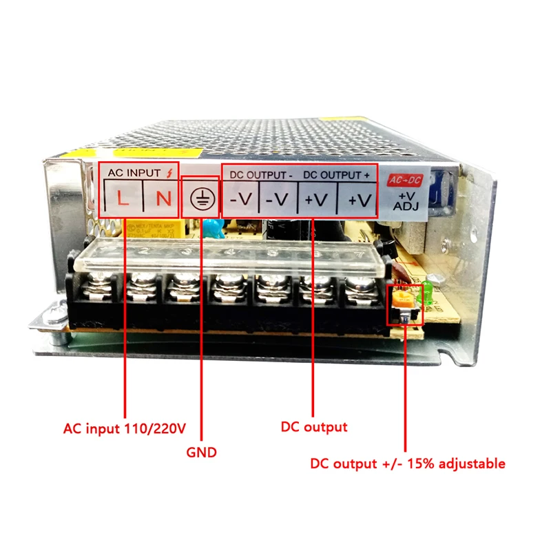 AC DC 220V TO 12 Volt Power Supply Alimentation 5V 18V 24V Power Supply 1A 2A 3A 5A 10A 30A For Led Strip Driver