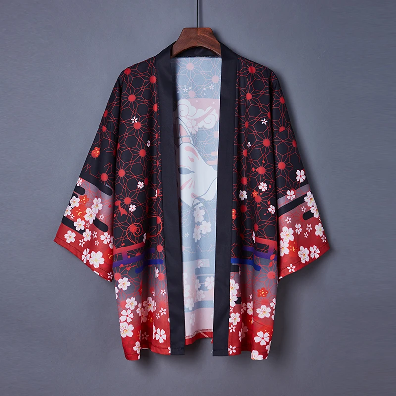 Baju Kardigan Pakaian Asia Wanita Sakura Yukata Jepang Wanita Kimono Pantai Haori Cosplay Kimono Tradisional Wanita Musim Panas