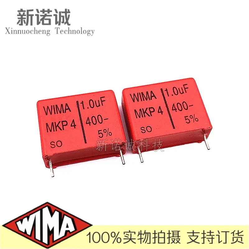 

5PCS/10PCS/30PCS/Lot WIMA MKP4 1.0UF 1000NF 400V 400v1.0UF foil film capacitor 400V1UF 105 400V105 Foot distance 22.5MM