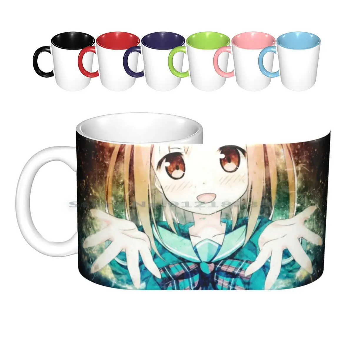 Chiho Sasaki The Devil Is A Part Timer Ceramic Mugs Coffee Cups Milk Tea Mug Anime Devil Part Timer Hataraku Maou Sama Sasaki