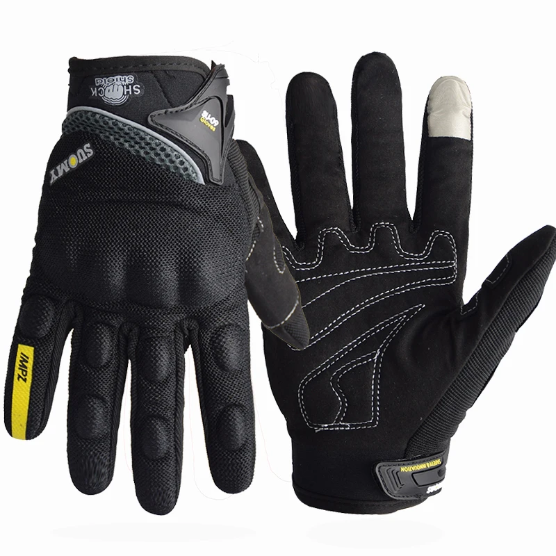 SUOMY Sommer Motorradhandschuhe Touchscreen Vollfinger Racing/Klettern/Radfahren/Reiten Sport Winddichte Motocross-Handschuhe Luvas