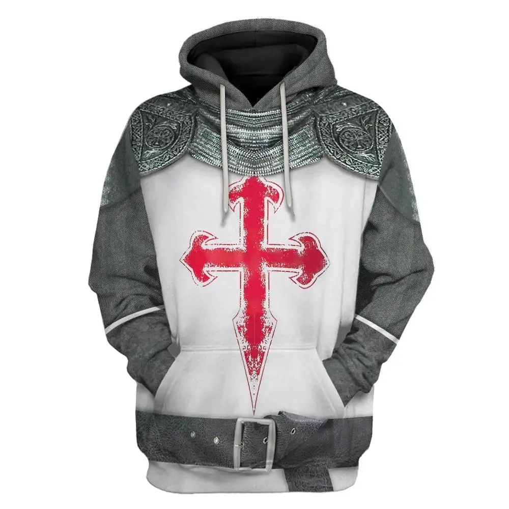 

PLstar Cosmos 3D Print Unisex Cosplay Roman Gentleman Knights Templar Harajuku Streetwear Funny Cross Zip Hoodies/Sweatshirt/a21