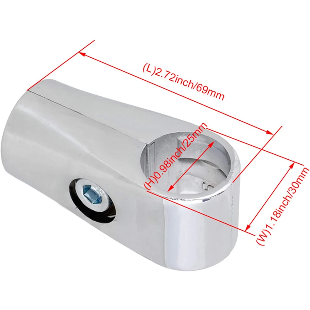 Silber 25mm Innen-Ø Zwei-weg Regal Display Rack Gerüst Rohr Stecker Aluminium Legierung Rohr Armaturen Pack von 2