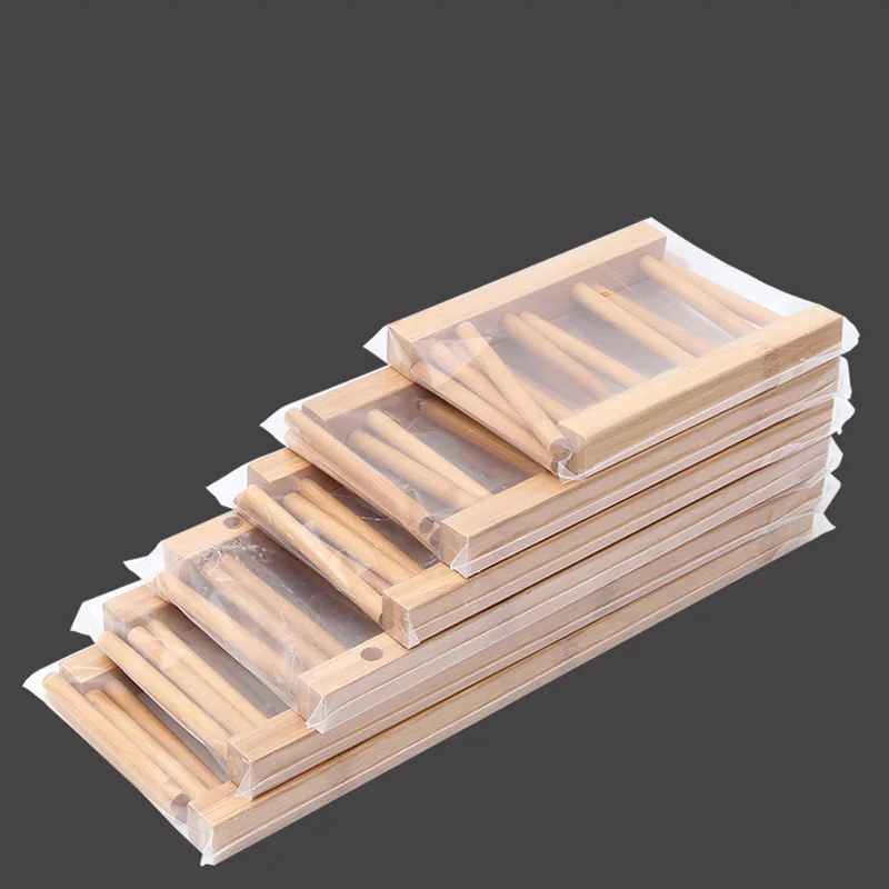 New Arrival Multi-function bracket Pots And Pans Drain Rack Fashion Bamboo And Wood Display Show Book plate Tray Cup Wholesale