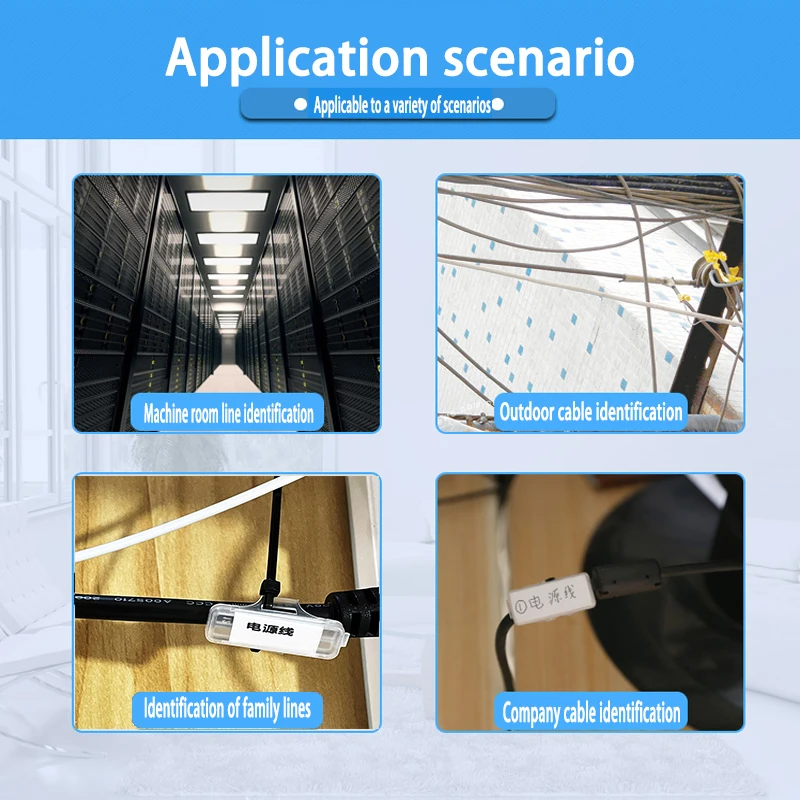 Marque-étiquette de câble étanche, signe transparent, ligne de fil, étiquette d\'évaluation, 100, 3010, 4010, 3020, 4020 pièces