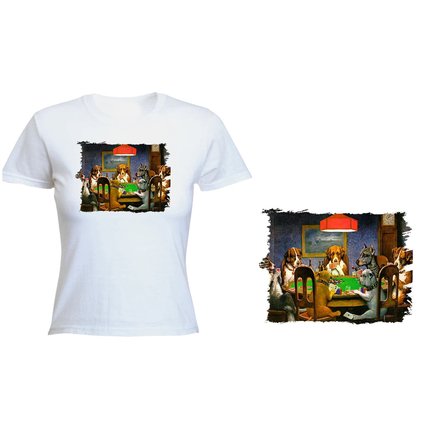 T-SHIRT FOR WOMEN DOGS PLAYING POKER T-shirt