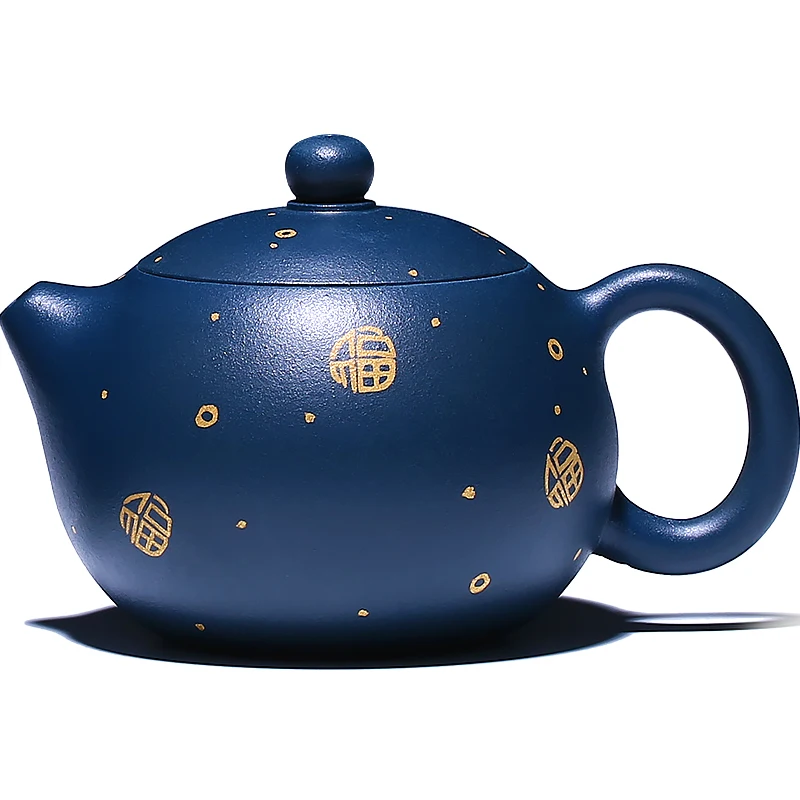 |Yixing are recommended by pure manual undressed ore ink chlorite teapot tea suits the colour of household xi shi pot