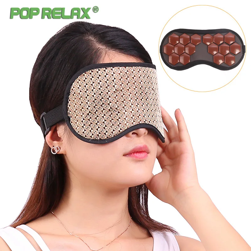 

POP RELAX Tourmaline Therapy Sleep Face Eye Mask Anti Stress Facial Relax Health Germanium Anion Patch Eye Eyeshade Massager