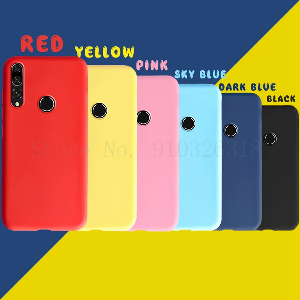 Soft silicone candy case for huawei Y9 Prime 2019 STK-L21 Psmart Z Honor 9x Enjoy 10 Plus huawei  y9 prime STK-L22 STK-LX3 6.59