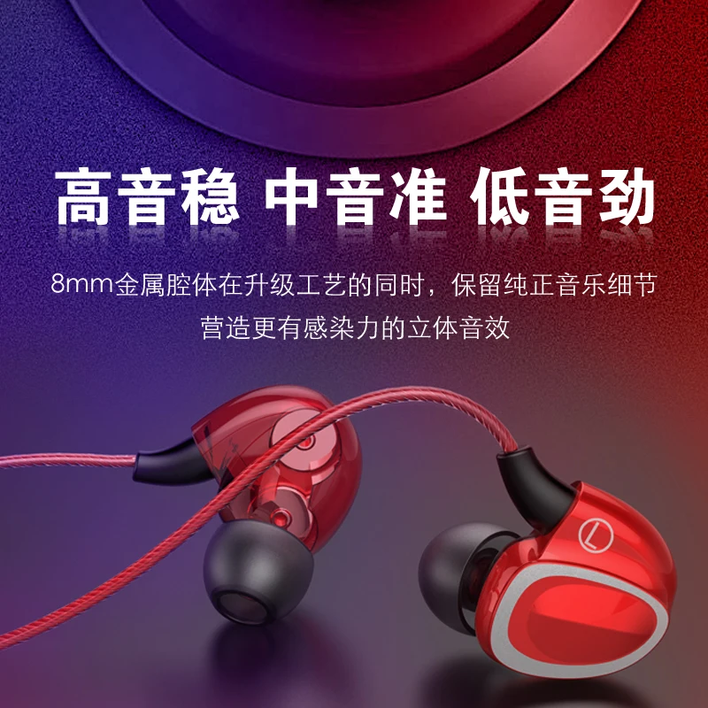 LOPPO D15 Ear-hanging wired headset Sound Discrimination Noise Isolating HD HiFi for xiaomi hauwei oppo vivo Samsung Galaxy s10