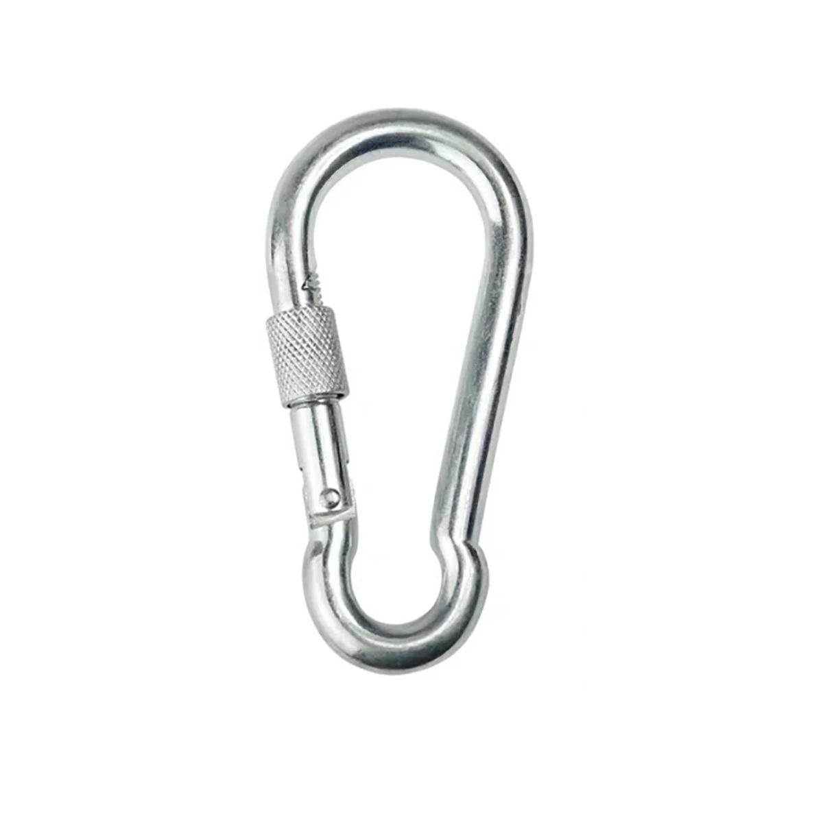 1Pcs M4 M5 M6 M7 M8 M9 M10 M11 M12 304 / 316 Stainless Steel Carabiner Carbine Snap Hook with nut-lock Spring Buckle Key Ring