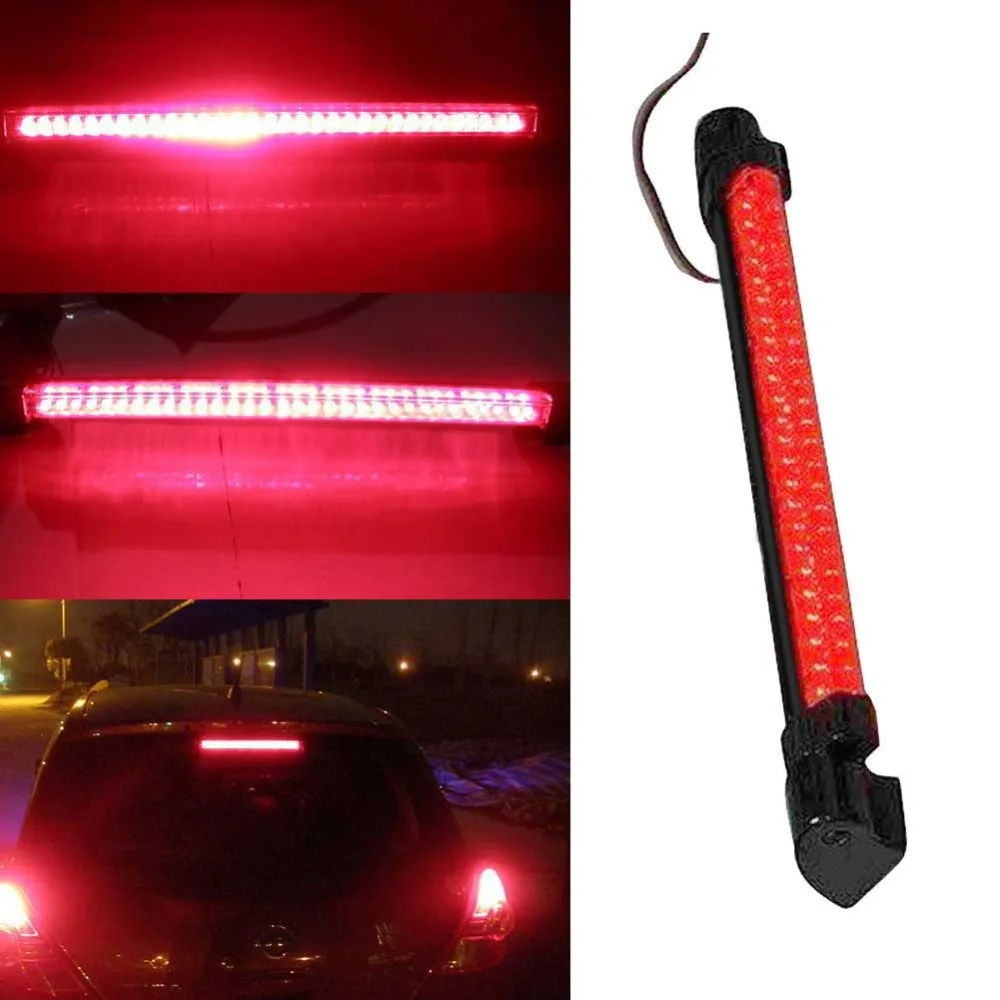 Universal 24LED 12V Red Car LED Third Brake Lights Bar Rear Parking Signal Lamp Truck High Mount Stop Warning Light