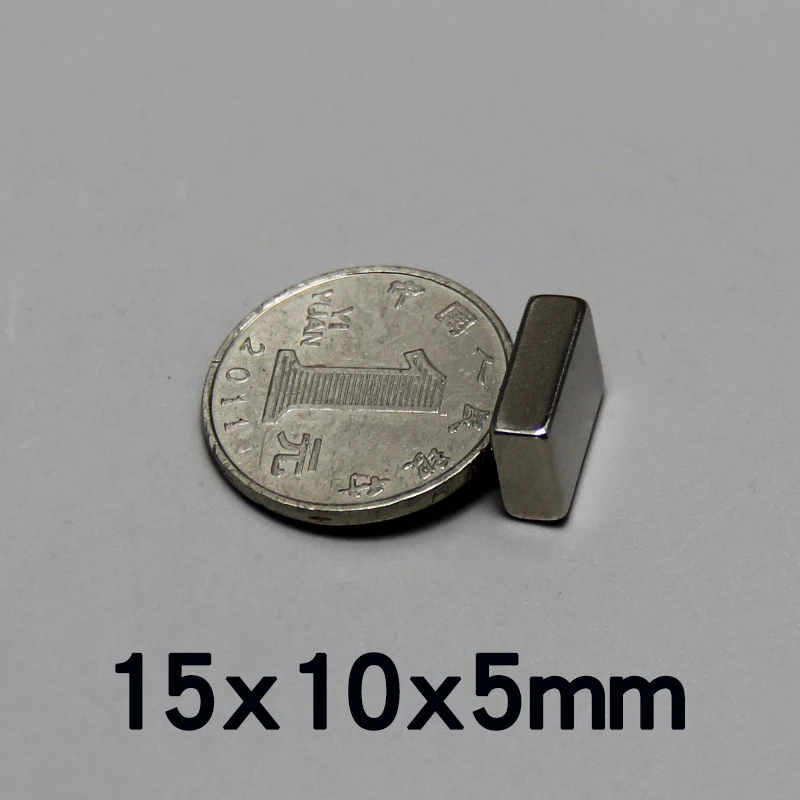 

20/30/50PCS 15x10x5mm NdFeB Strong Rare Earth Magnet Block Rectangular Magnetic N35 Permanent Neodymium Magnets 15*10*5 mm