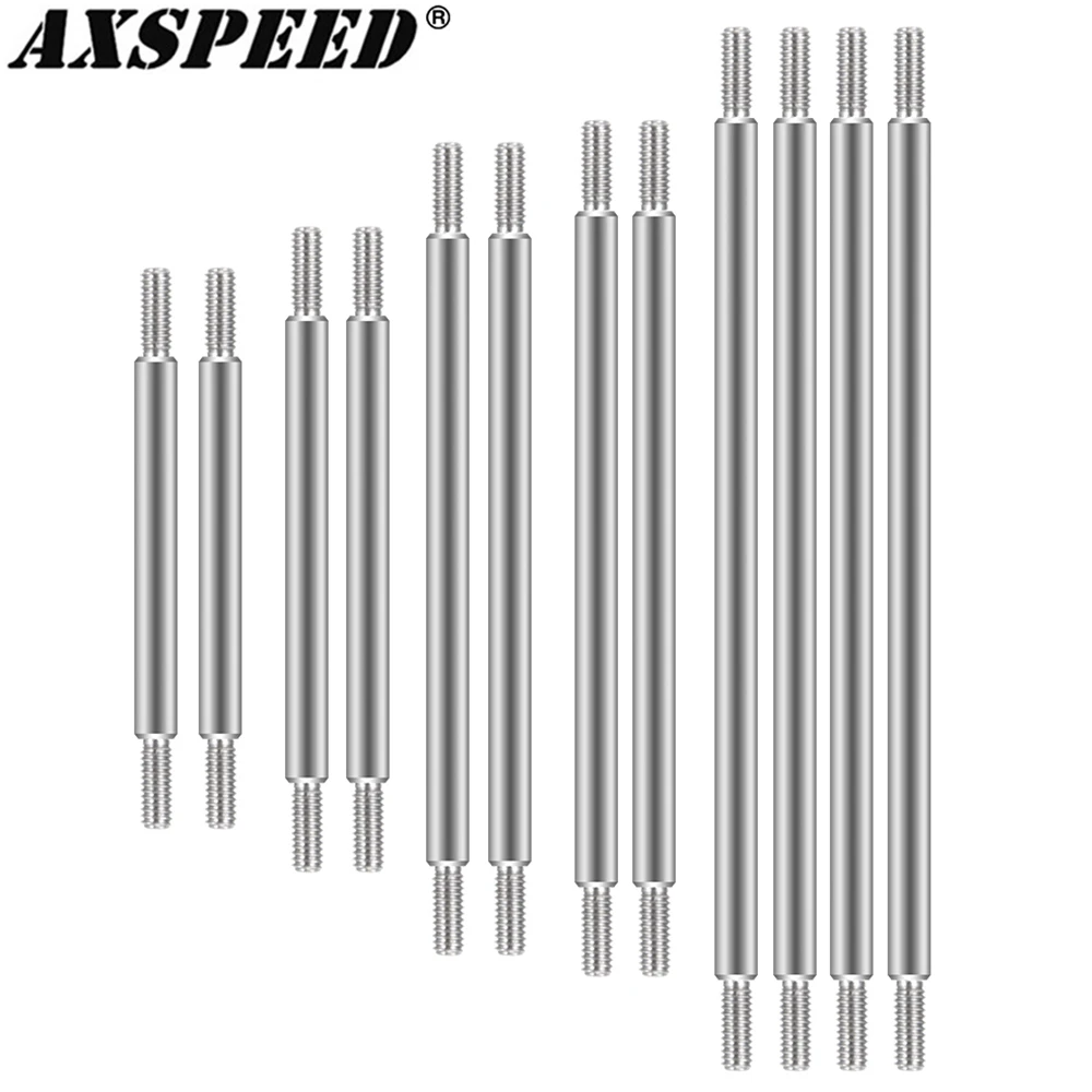 AXSPEED Stainless Steel Chassis Link Rod Suspension Linkage Set for TRX6 TRX-6 1/10 RC Crawler Truck Car Upgrade Parts