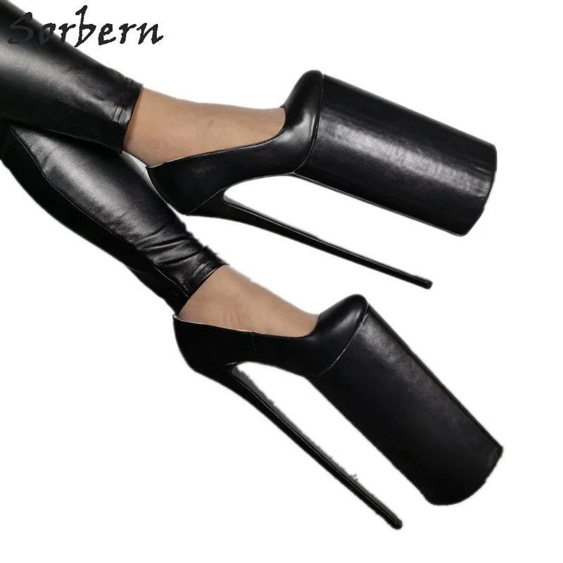 Sorbern 30Cm Extreme High Heel Pump Women Shoes Cross Dresser Stilettos Slip On Pump Unisex Shoe Platform Plus Size 35-47