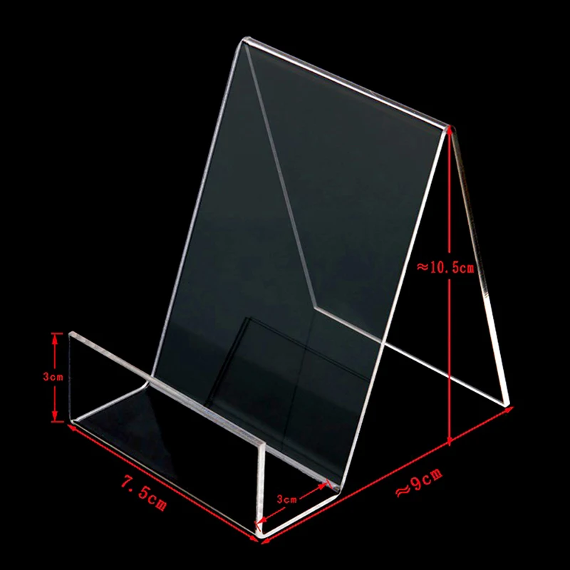 Segnalibri acrilici trasparenti Organizer da scrivania a forma di L Desktop Book School Stationery accessori per ufficio