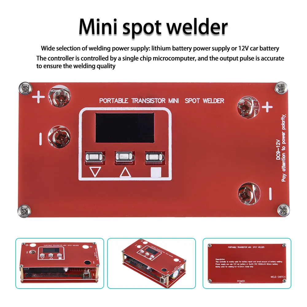 Mini Spot Welder Machine 18650 Battery Welding Power Supply Nickel Sheet DIY