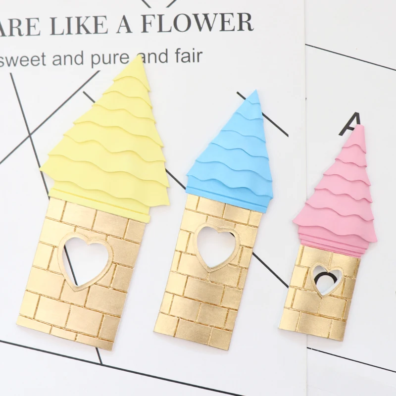 Castle 3D DIY Silicone Mold Chocolate Moulds Tray Jello Dessert Pastries Fondant Sugarcraft Forms Cake Decoration Tool M2598