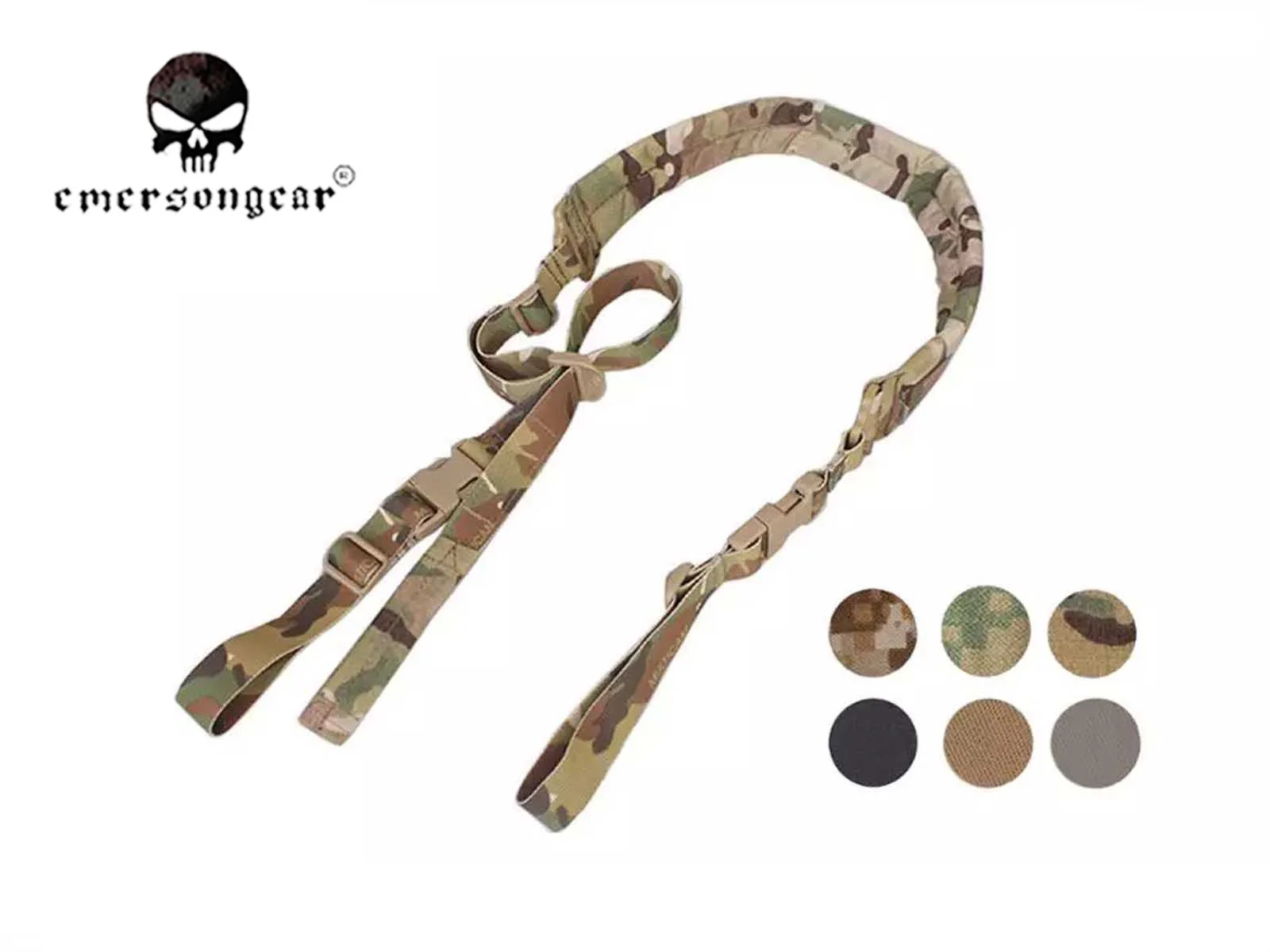 Emersongear EM8333 Padded Tactical Two Point Gun Harness Nylon Quick Adjustable Rifle Shoulder Sling Outdoor Hunting Airsoft