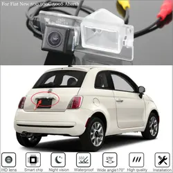 Yeshibation Car Rear View Parking Camera For Fiat 500C 500S Abarth 2007~2017 Hatchback High Quality CCD Reverse Camera