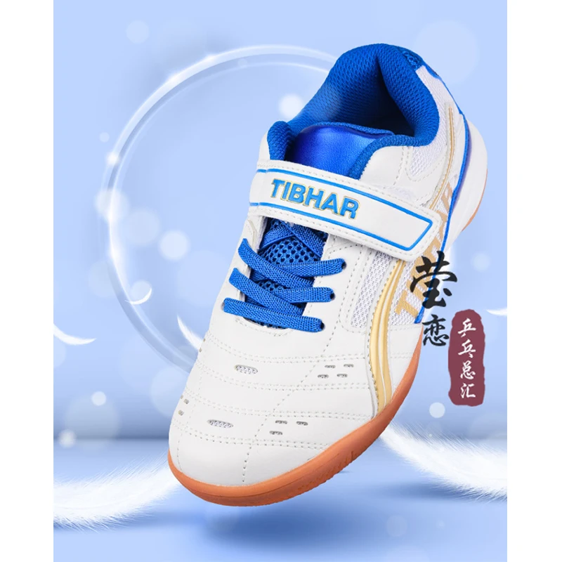 Tibhar-zapatillas de tenis de mesa originales para niños y niñas, tenis de mesa, deporte, juego de tenis