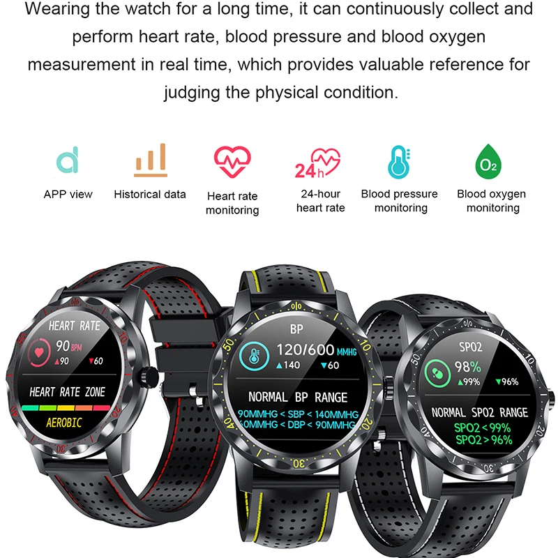 Android,iOS,ハーモニカ,電話用のコネクテッドウォッチ,男性用電子ブレスレット,心拍数,血圧モニター,防水,2021