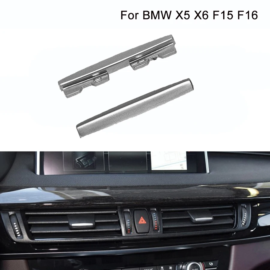 

For BMW X5 X6 F15 F16 14-18 Chromeplate Air conditioning Vent Toggle Piece Outlet Card Pad Clip Wind Direction Adjustment Plectr