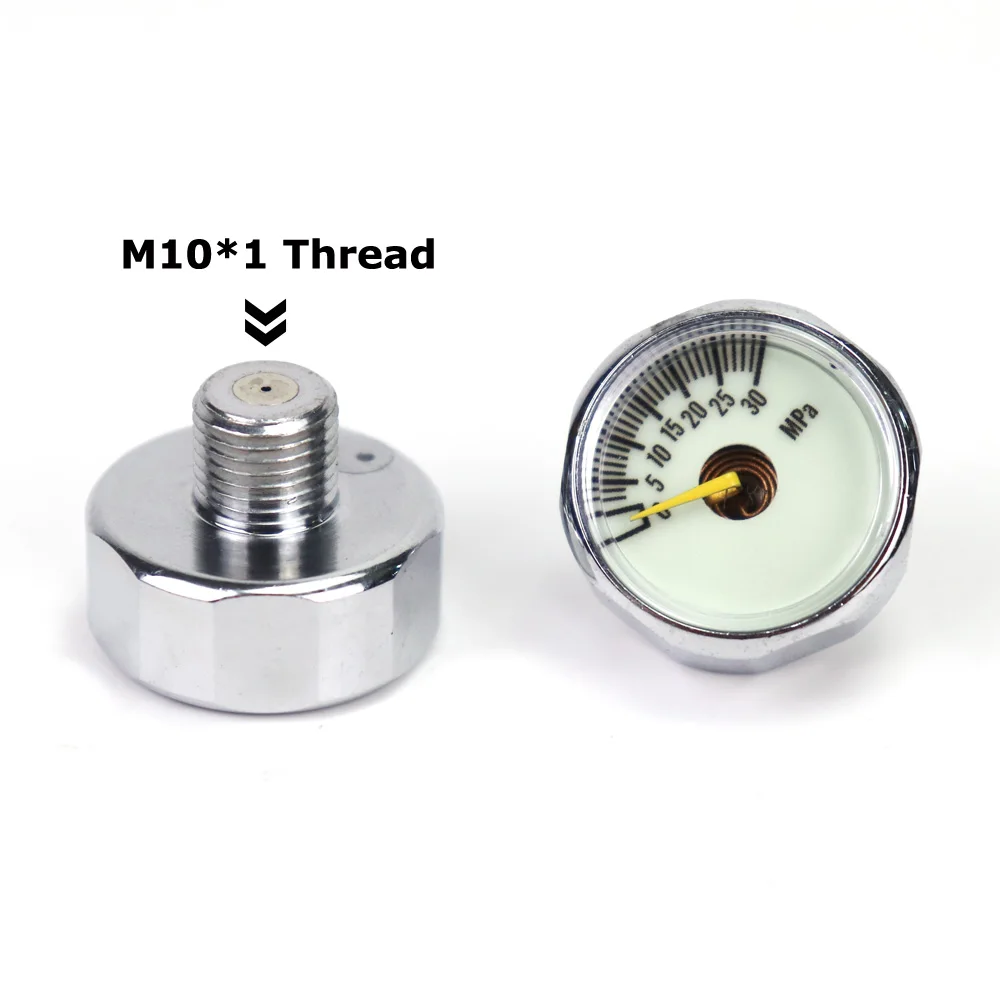 Neue Mini Manometer Manometer (Durchmesser 25mm) 30MPa 40MPa Air Acessorios Mit Luminous Night M10 * 1 Themen