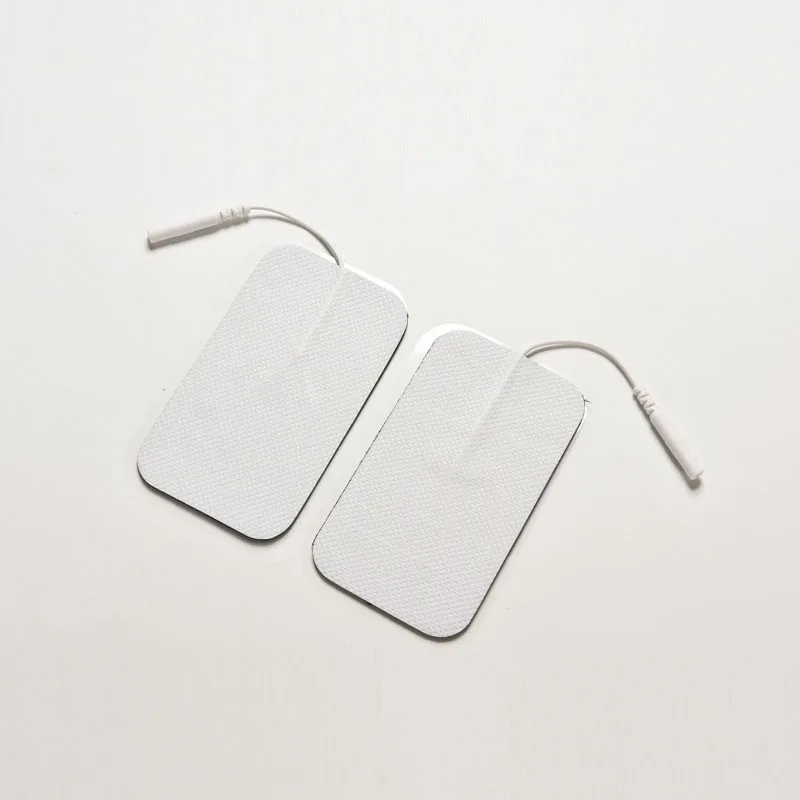 ขายส่ง 1 คู่ที่มีประโยชน์เครื่องนวด Long-Life หัว Electrode สายไฟ/สาย TENS Electrode Pads สำหรับ EMS TENS