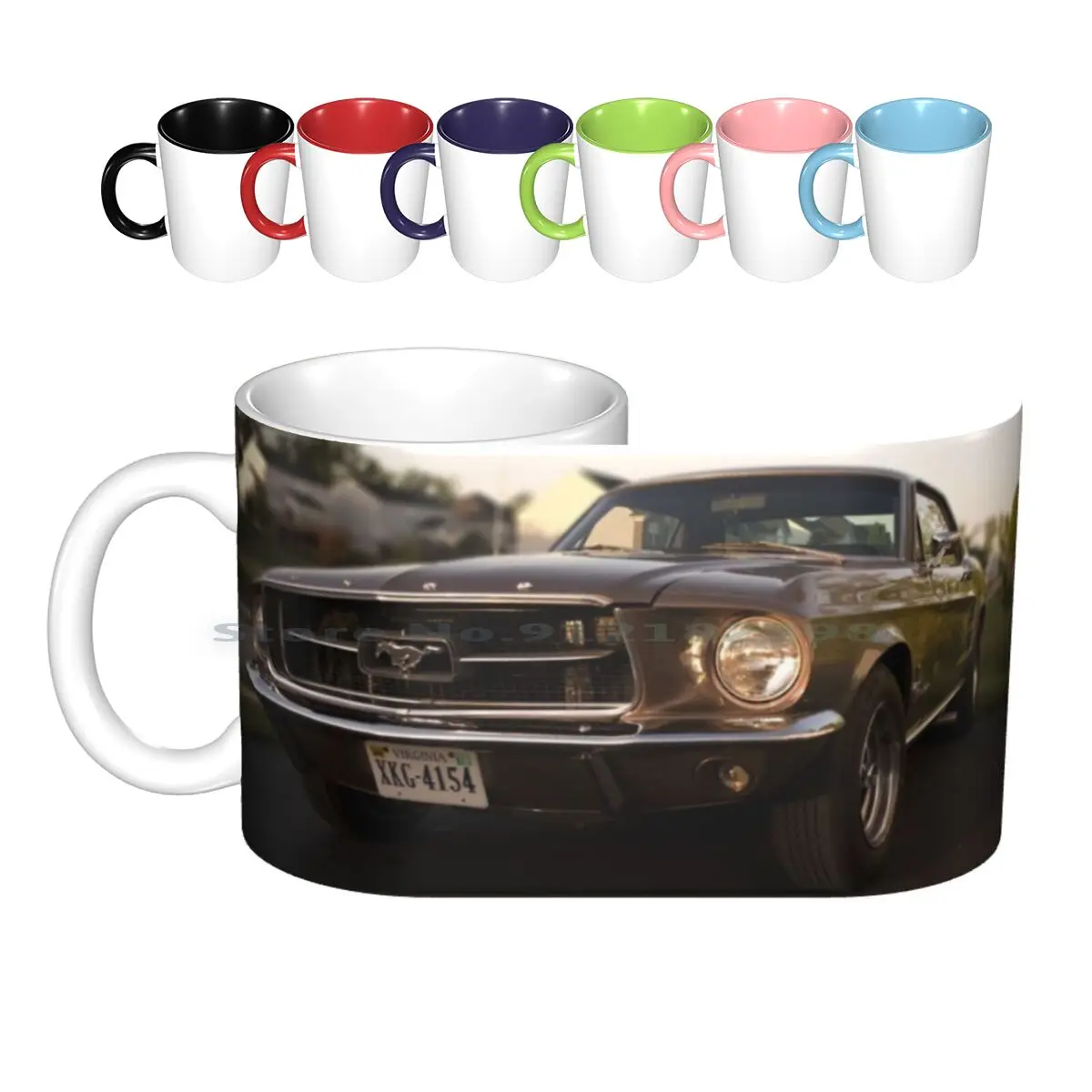 1967 Ceramic Mugs Coffee Cups Milk Tea Mug 60s Classic Muscle Cars Car American Motorsport Vintage Muscle Cars 1960s Creative