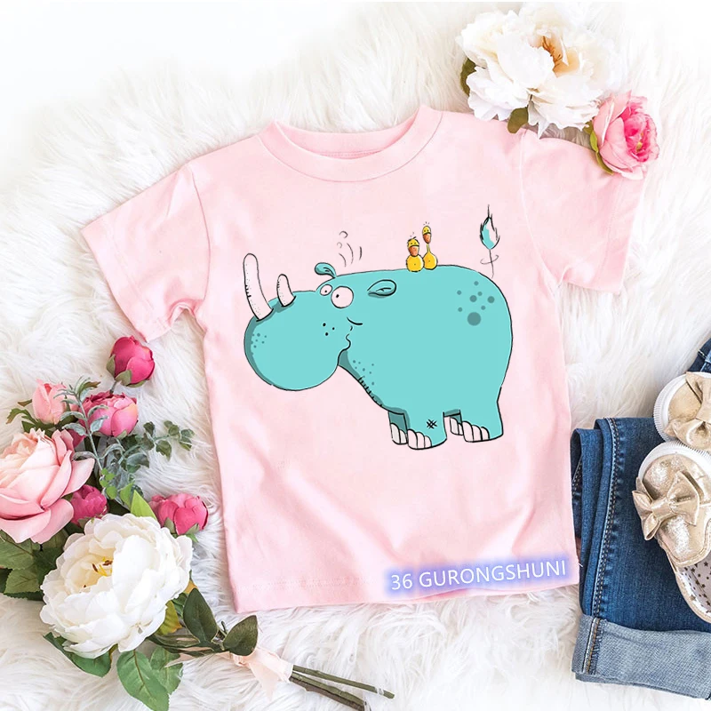 Camiseta infantil algodón con estampado donuts niño verano