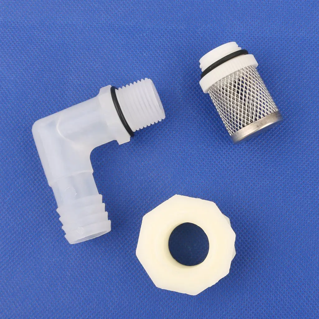 1pc Stainless Steel 20mm Aquarium Fish Tank Elbow Joints Water Tank Drainage Connectors Garden Irrigation Hose Joint