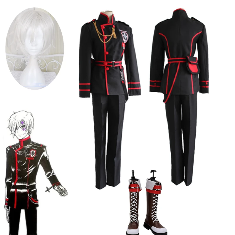 

Anime D.Gray-man Cosplay Costume Allen Walker Performance Costumes Outfits Men Women Halloween Party Tops Pants Role Play Wig