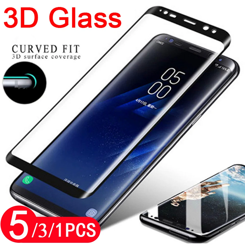 5Pcs glass for samsung galaxy S7 edge S8 S9 S10 5G lite S10E S20 plus ultra protective screen protector tempered glass film