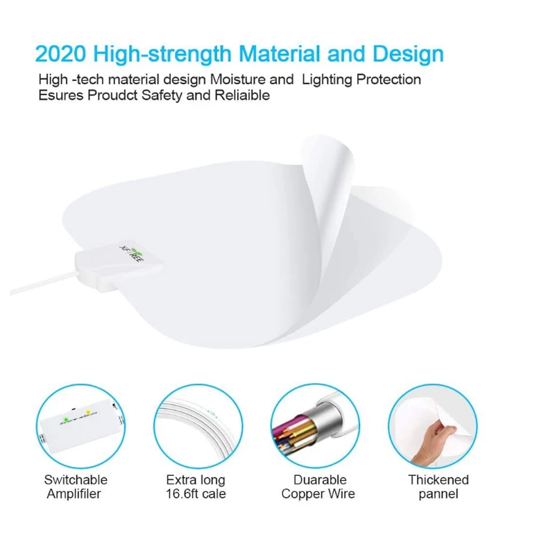 Indoor digital terrestrial wave TV antenna is compatible with various digital terrestrial DVB-T ISDB-T DMB-T H  ATSC TV antennas