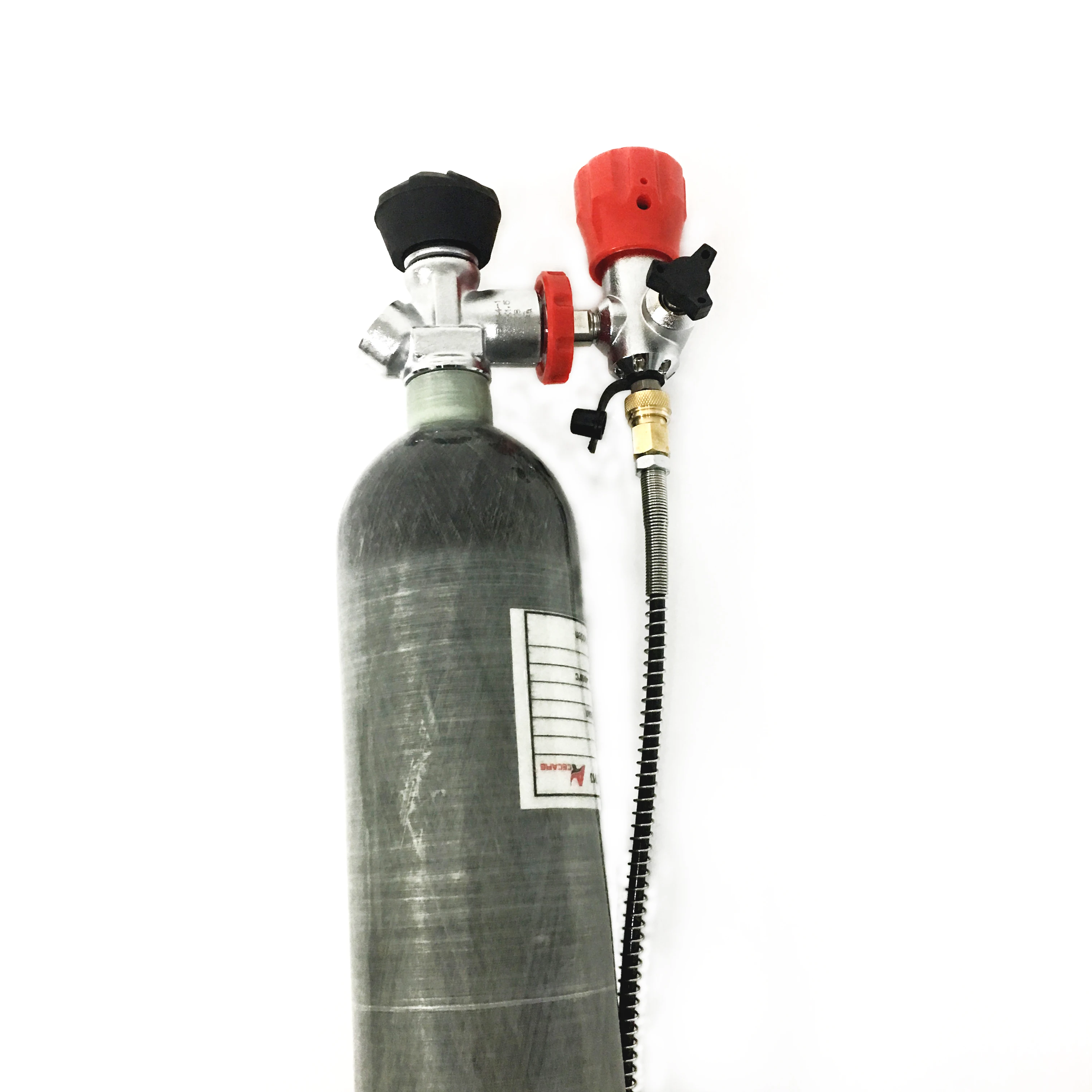 Acecare 2L Scuba Tank Hoge Druk Cilinder 4500psi Ce & Vullen Station En Klep Voor Ademhaling/Duiken Fles