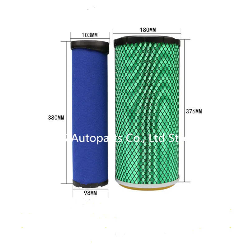 K1838PU 13074771 13074774 Air Filter For Weichai 200085965 AF1811 Loader Forklift 833N Liugong 835H Lingong 936L Air Filter