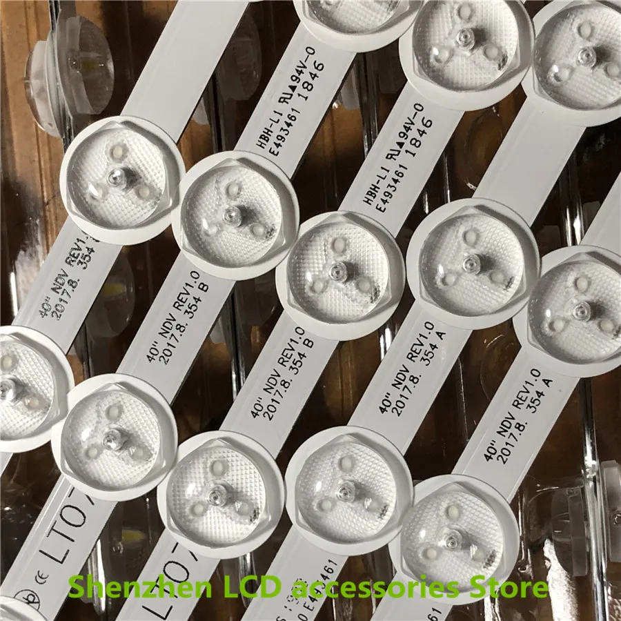 Bande LED de remplacement, 355mm, 40 pouces, NDV REV1.0 A B C pour VES400UNDS-02 9LED, nouveau, 100%