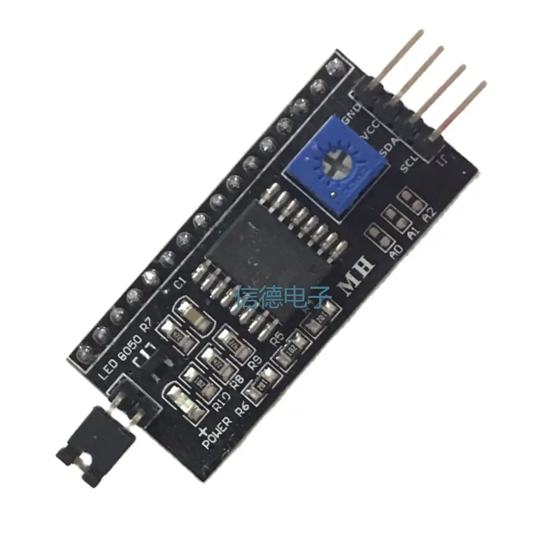 Iic/i2c/interface lcd1602 placa de adaptador para enviar função biblioteca lcd2004 adaptador versão pcf8574 expansão