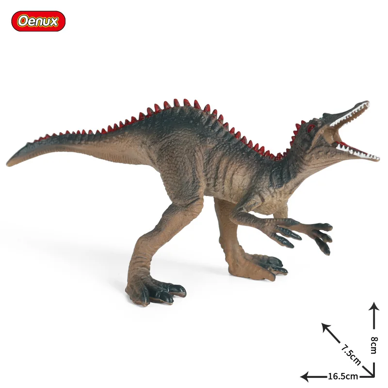 Oenux Small Jurassic Dinosaur Action Figure T-Rex Pterodactyl Stegosaurus Spinosaurus Dinossauro Collection Model Kids Toy Gift