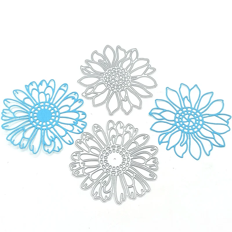 

Julyarts Two Flowers Cutting Dies New 2020 Scrapbooking Material For DIY Scrapbooking Photo Album Decorative Embossing