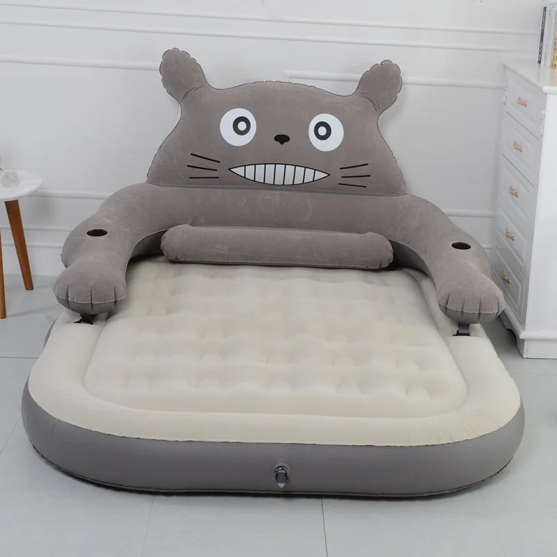 Inflatable mattress inflatable bed single or double persons household gas filled bed outdoor portable air cushion bed