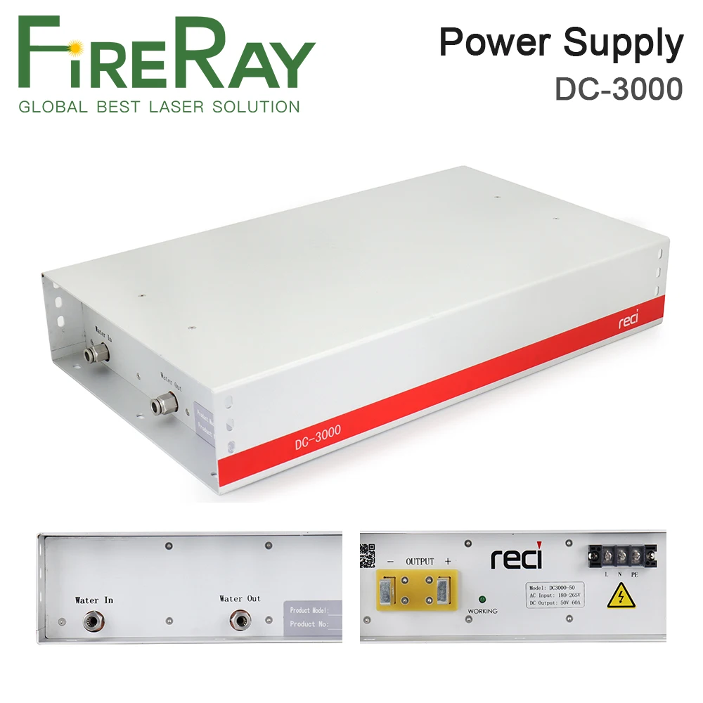 FireRay RECI R20 R30 R40 120-300W Co2 RF Laser Source for Co2 RF Laser Tube