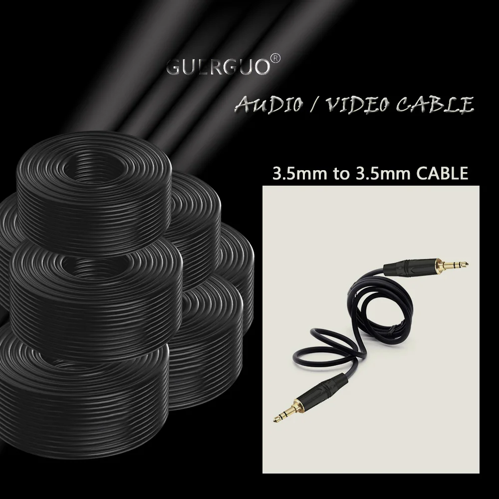 3.5mm Gold Plated Jack Stereo Audio Extension Cable Male to Male Cable OFC AUX Shileded For AMP Mixer 1m 1.5m 2m 3m 5m 8m 10m