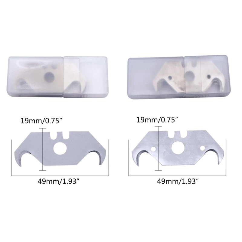 10 Stuks Wees Messen Zakmessen Blade Utility Mes Onderdelen Voor Dakbedekking En Linoleum Carpenter Vervanging