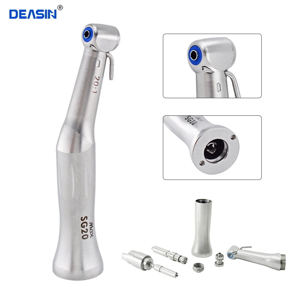 

Dental 20:1 Contra Angle Slow Speed Handpiece Dental implant Micromotor SMAX SG-20 PolishIingteeth whitening pen